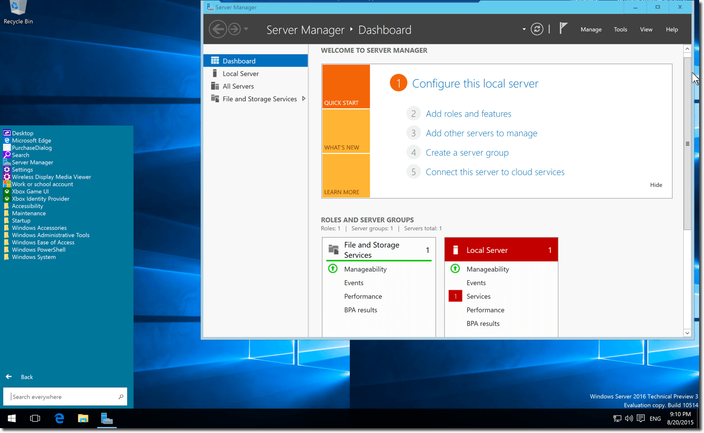 windows server 2016